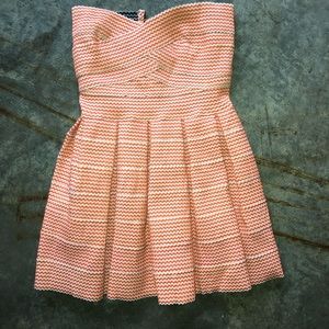 Chevron print mini dress